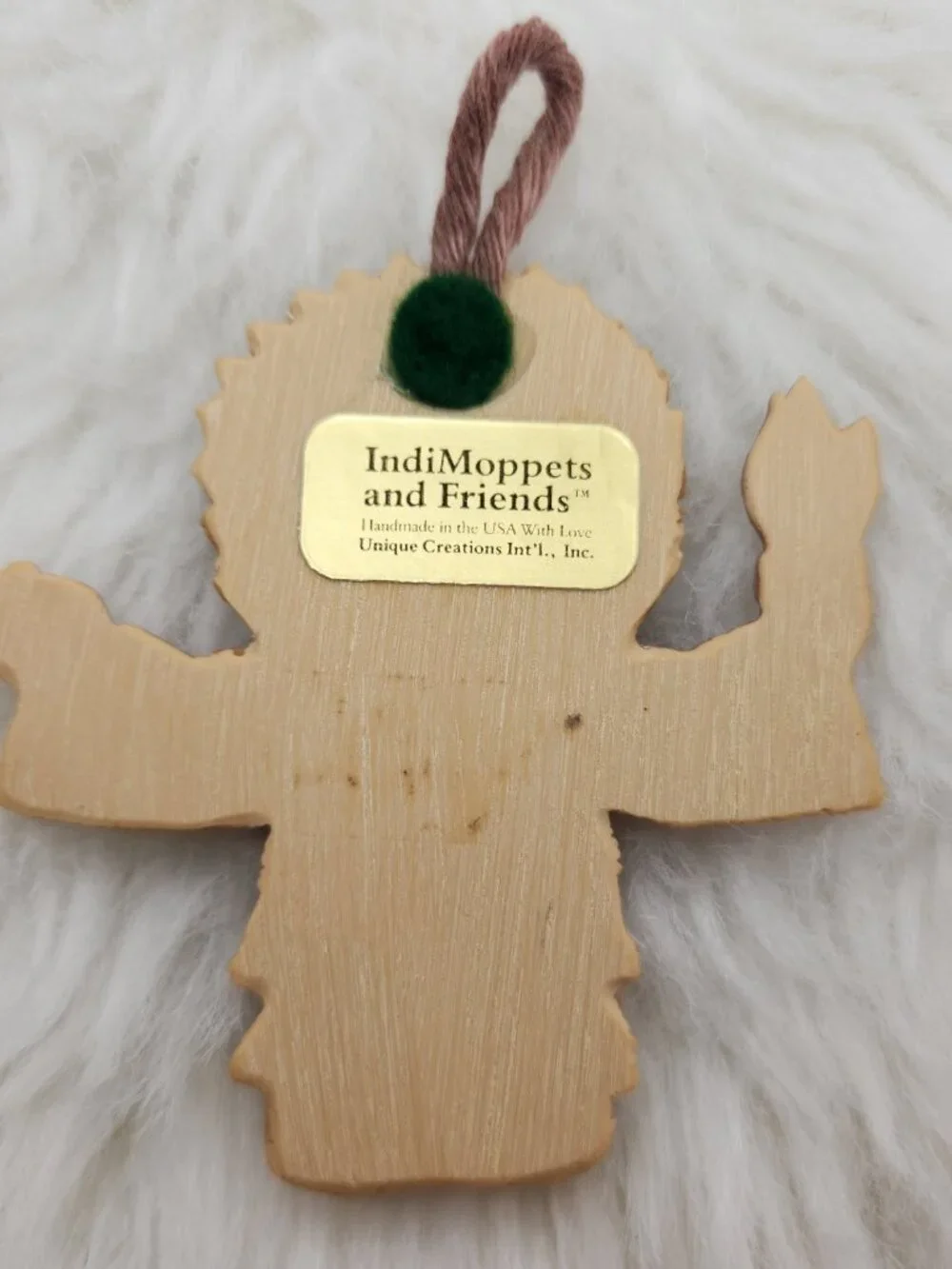 VTG IndiMoppets & Friends Handmade Native American Girl Ornament